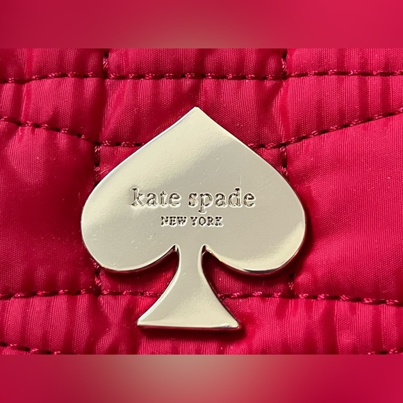 NWT Kate Spade NY Quilted Signature Spade Small Harmony Handbag Red & Dustbag ♠️ - Picture 4 of 9